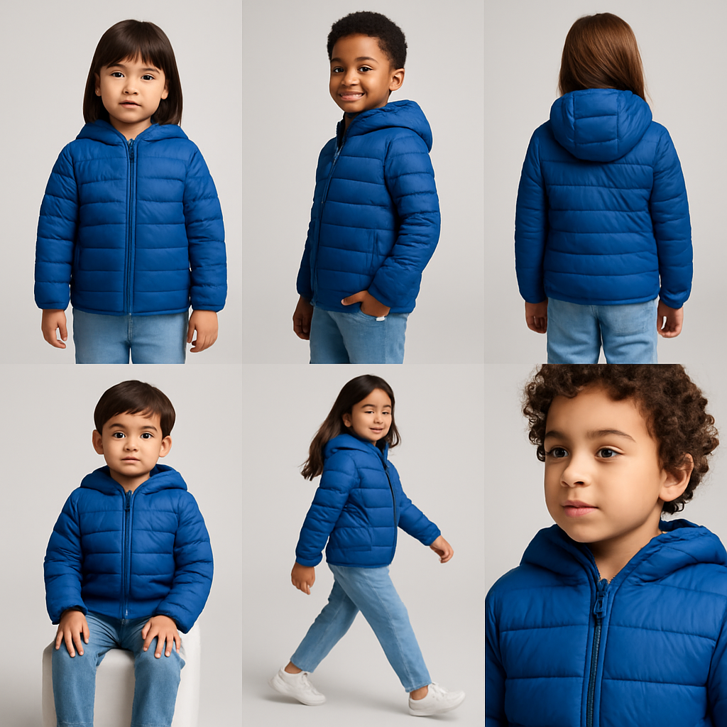 Example age-appropriate kidswear set